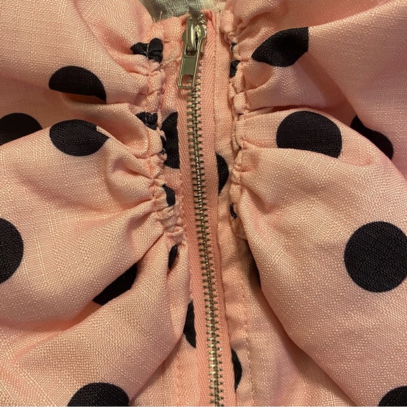 NWOT PLT Pink Polkadot Off Shoulder Corset Top & Mini Skirt Size 6 - Picture 9 of 14